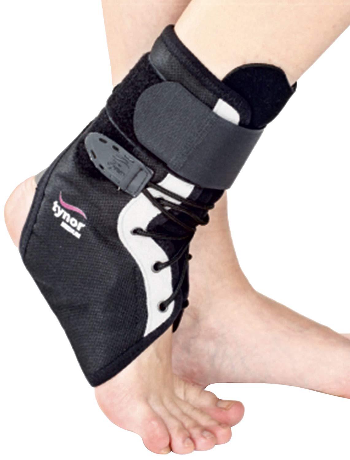 Tynor ROM Ankle Brace Stabilizer Post-Ops Sprains Hemiplegia Rigid Support Run