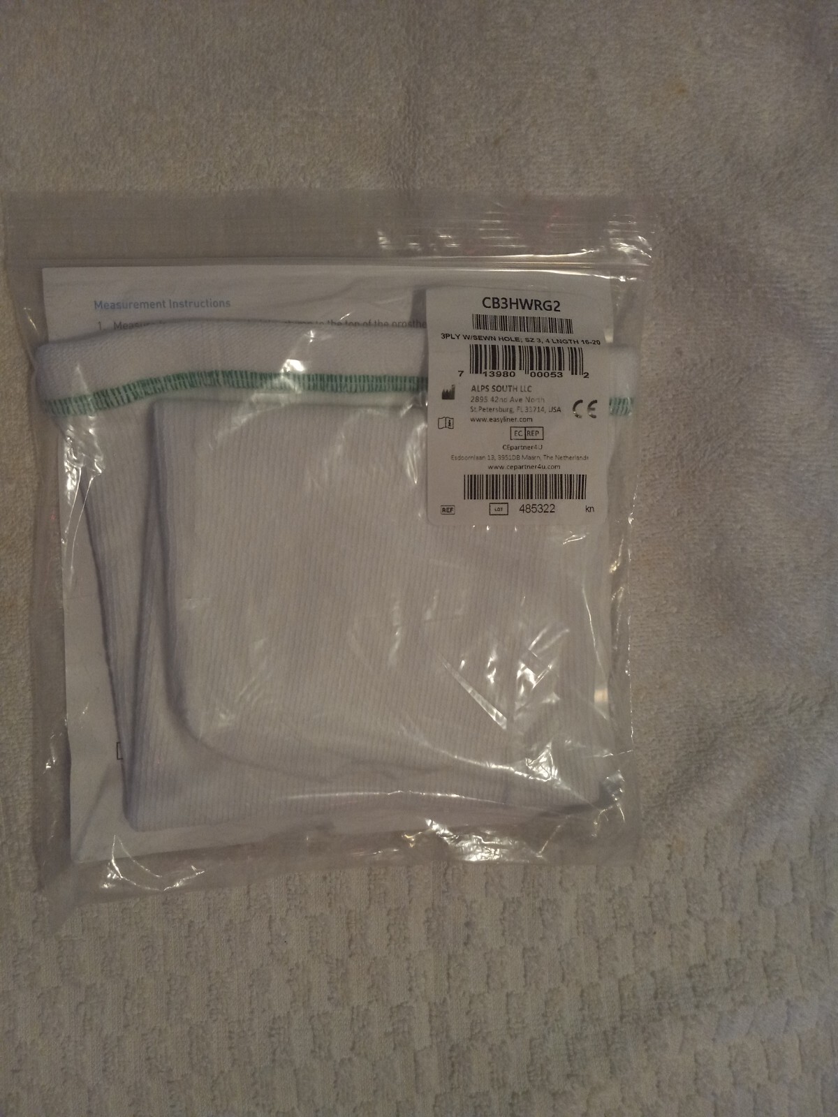 3 PLY COOL BLUE PROSTHETIC SOCKS