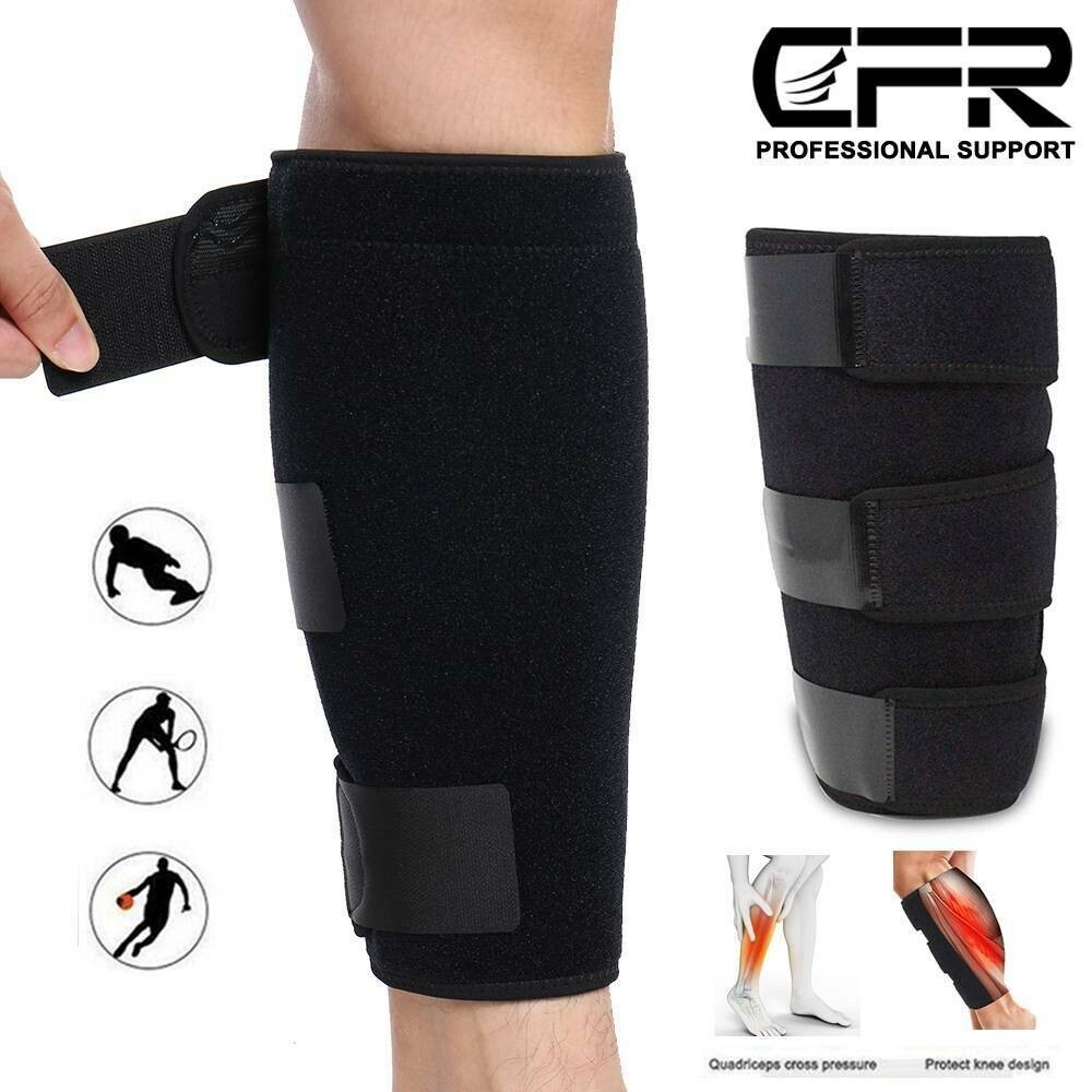 Ajustable Calf Support Compression Sleeve Shin Splint Brace Sports Wrap Guard