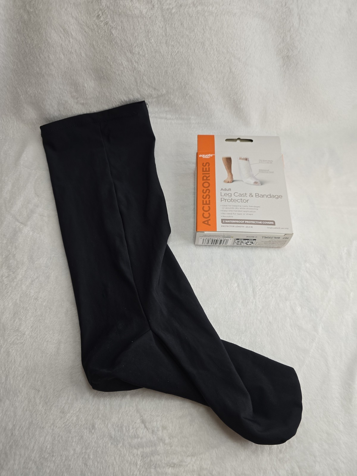 Lot Of Leg Cast Covers: Cast CoverZ Black Cast Sock And Shower Covers SEE DESCRI