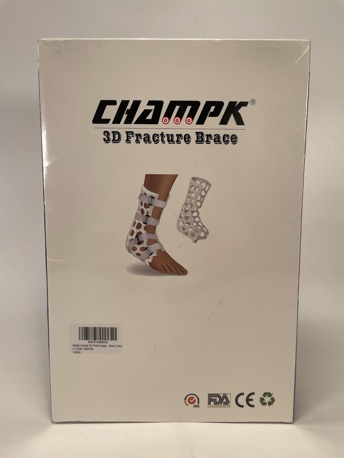 Ankle stabilizer for Foot Fractures, Ankle Sprains Champk L-17cm-190cm