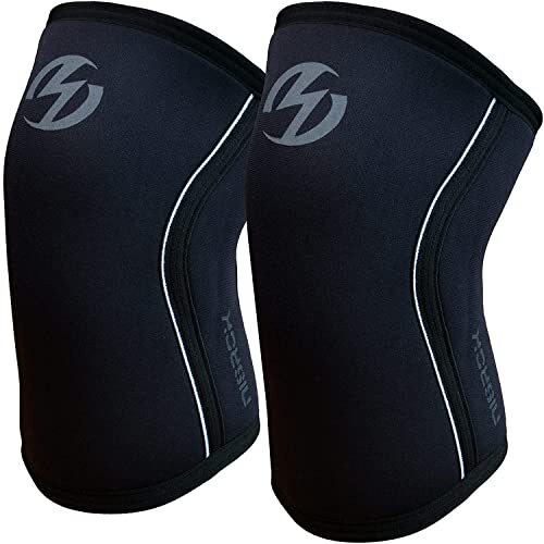 Knee Sleeves 1 Pair 7mm Neoprene Compression Knee Braces Great Support for Cr…