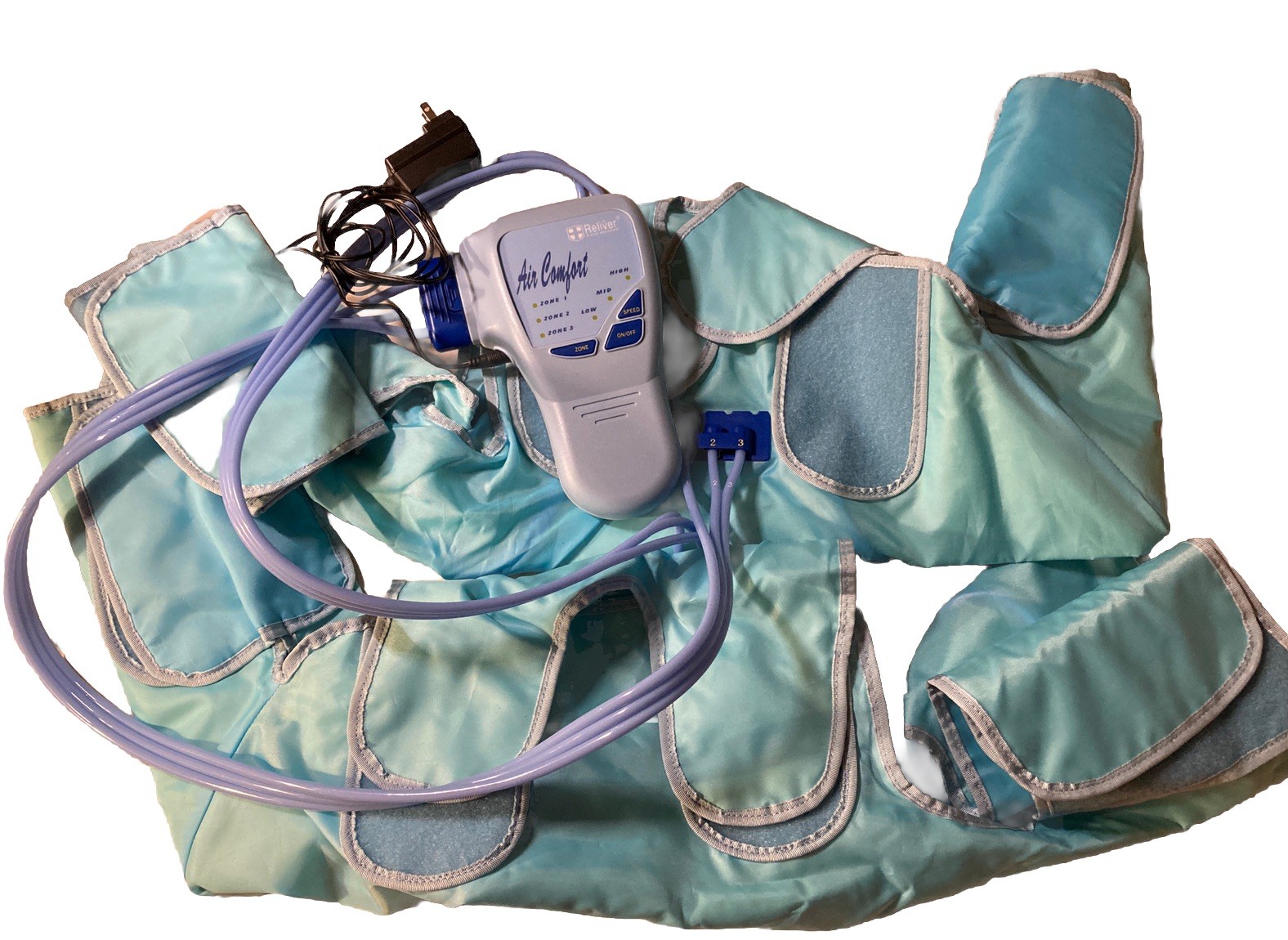Reliever Air Comfort Compression Leg Wraps. Used.