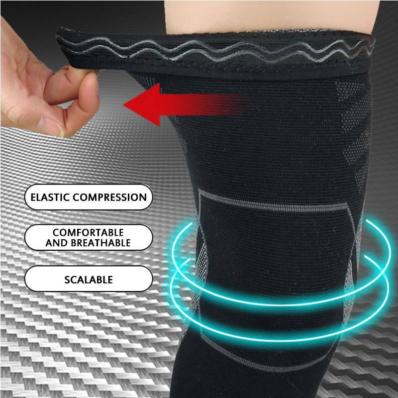 Compression Long Sleeve Support Leg Knee Brace Socks Sport Pain Relief Unisex