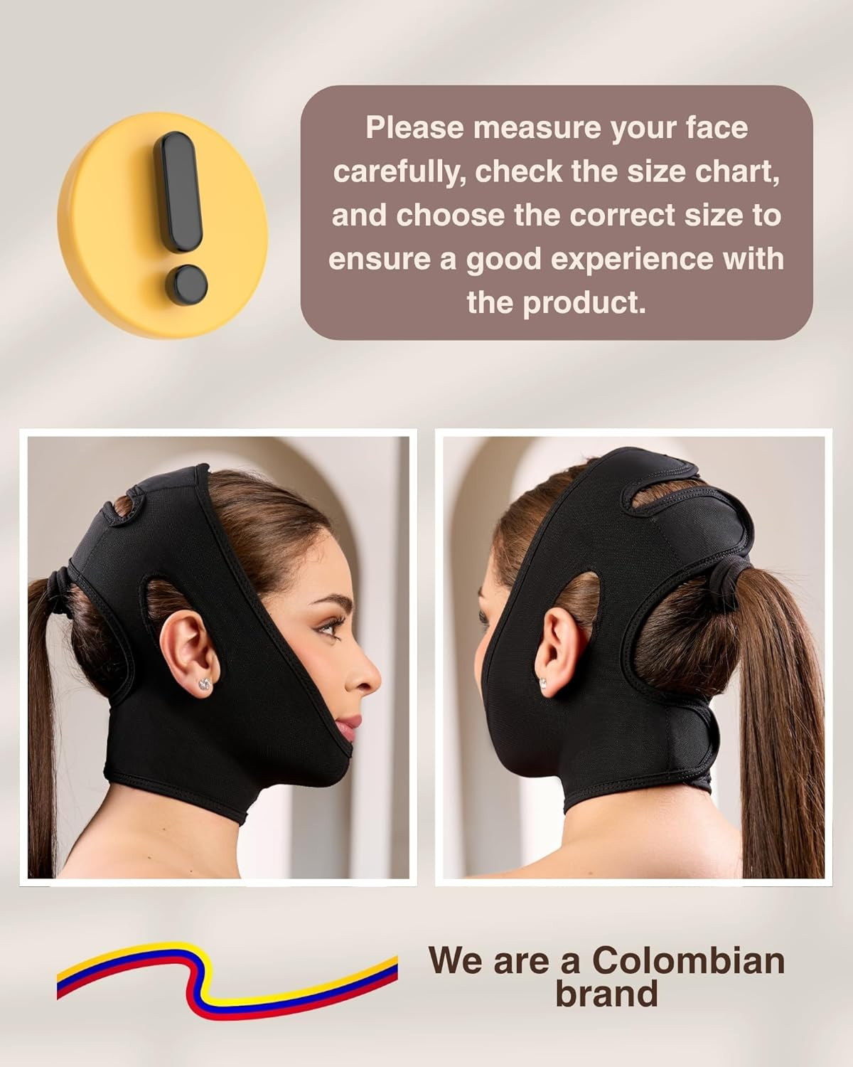 301 Chin Strap Support Band Neck Bandage Face Chin High Compression