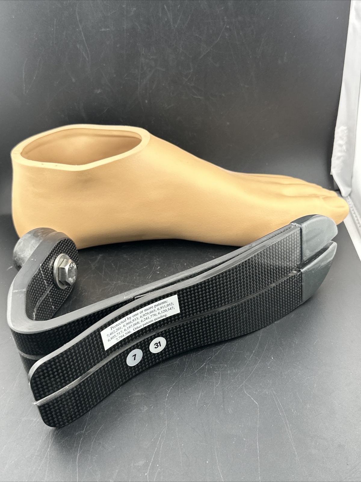 freedom sierra prosthetic foot. size 31. category 7. Left Prosthetic Foot