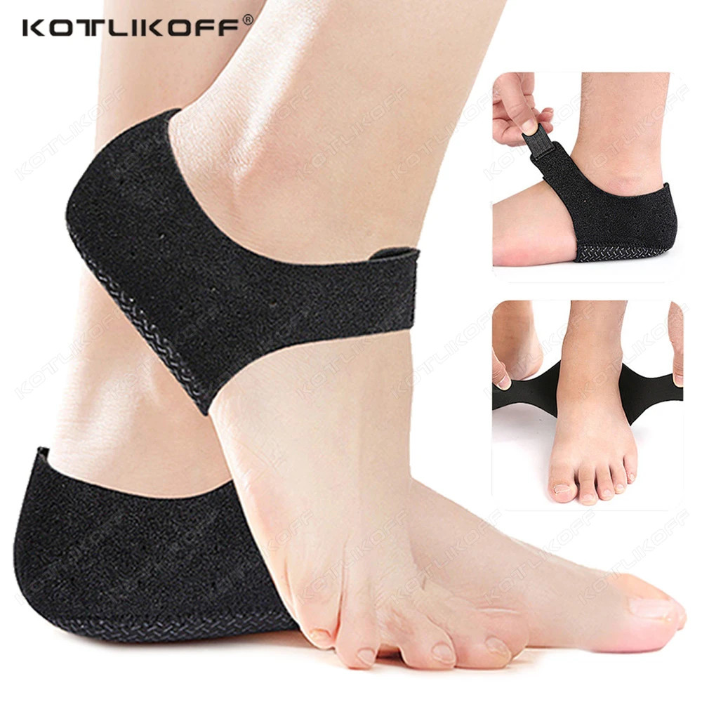 Silicone Plantar Fasciitis Insoles Anti Crack Elastic Cloth Achilles Tendonitis