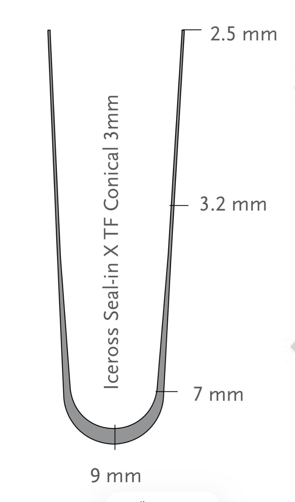 Ossur X TF Transfemoral seal in prosthetic liner. Conical profile. Size 34. New