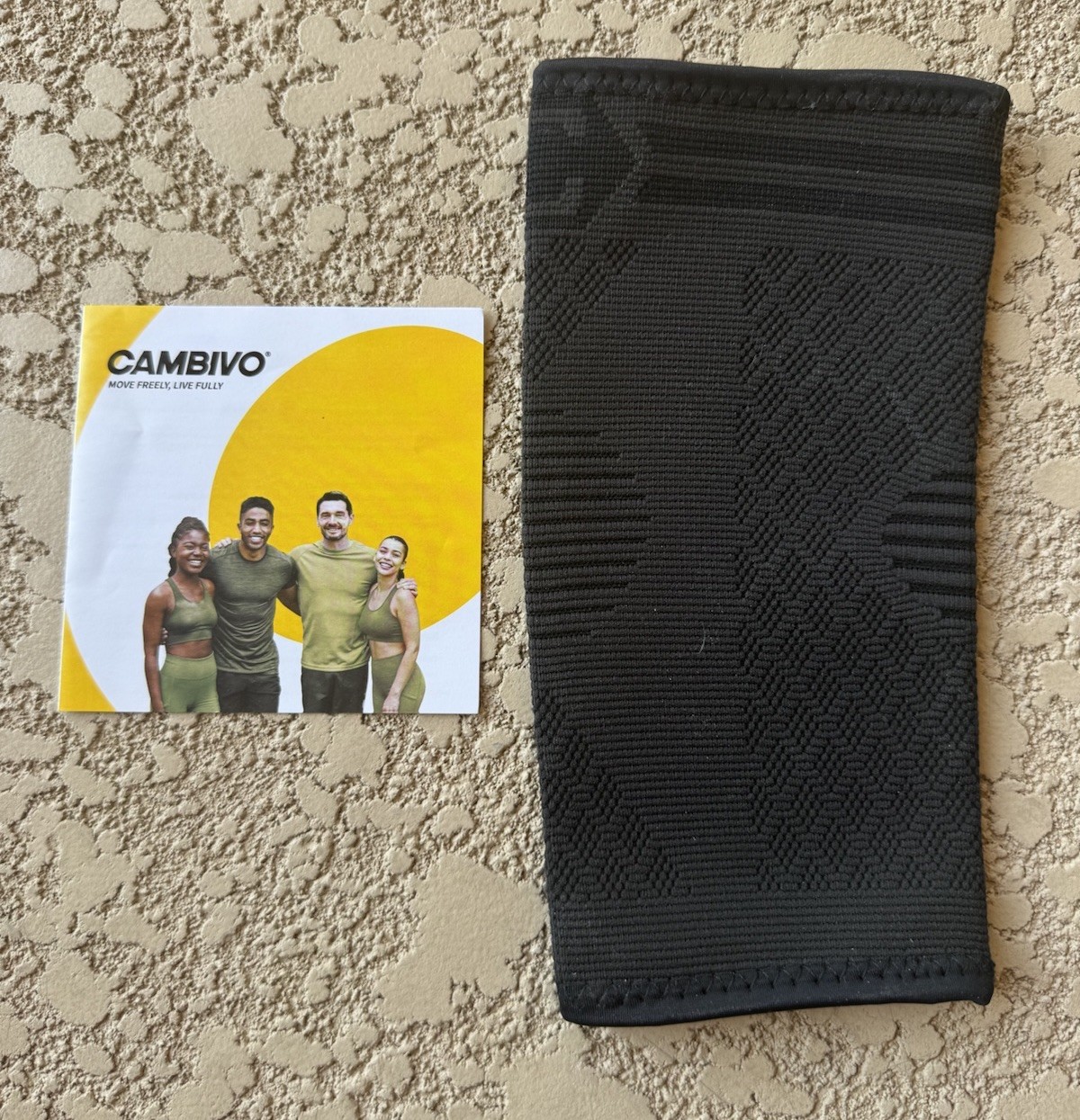 Cambivo Black Elbow/Arm Sleeve Model EB20 Size Small