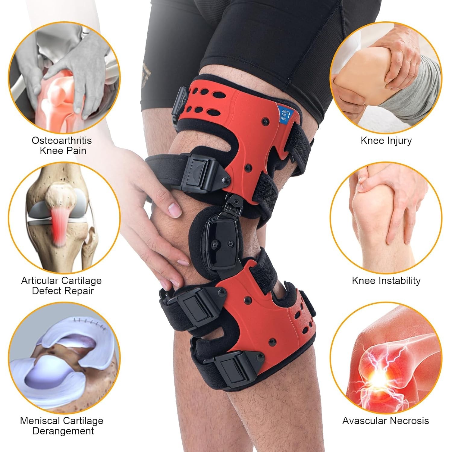 OA Knee Brace for Arthritis Pain Relief, Unloader Knee Brace for Medial
