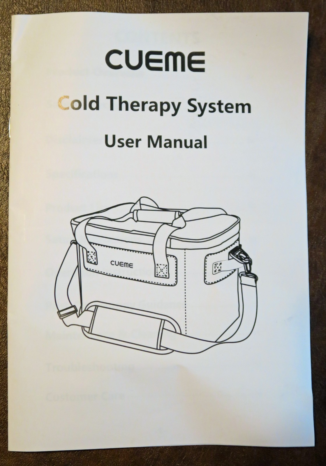 CUEME Cold Therapy Machine with Prgrmmble Timer, Ice Machine for Post Op Surgery