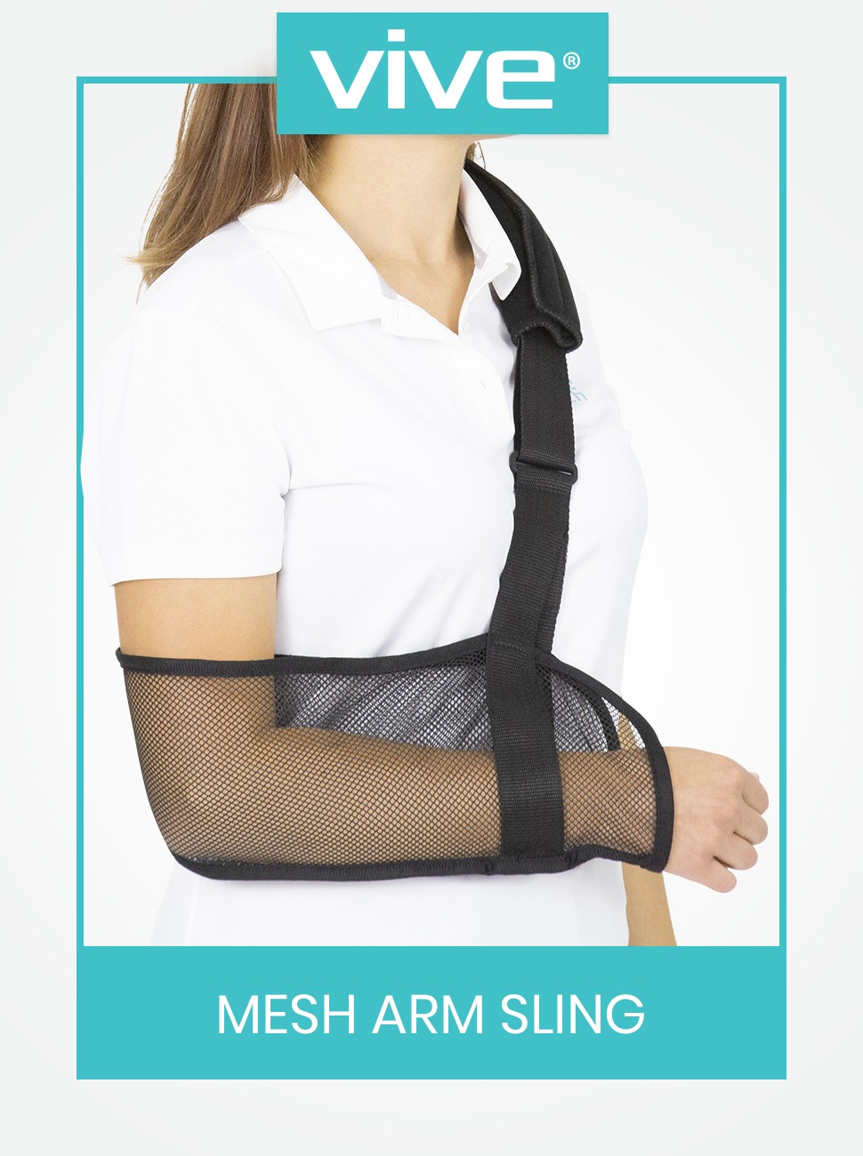 Vive Mesh Arm Sling for Shoulder Injury One Size – Mesh Brace for Torn Rotator C