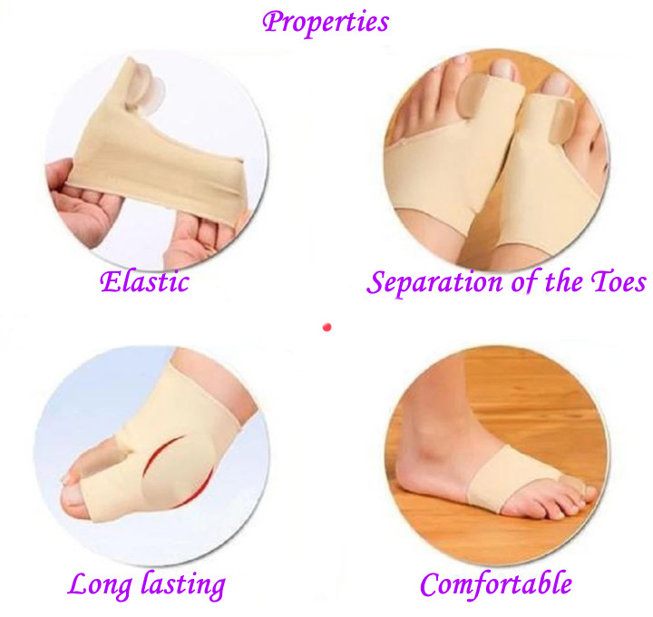 Silicone Gel Bunion Protector Hallux Vulgus Toe Separator Spacer Bunion Sleeves