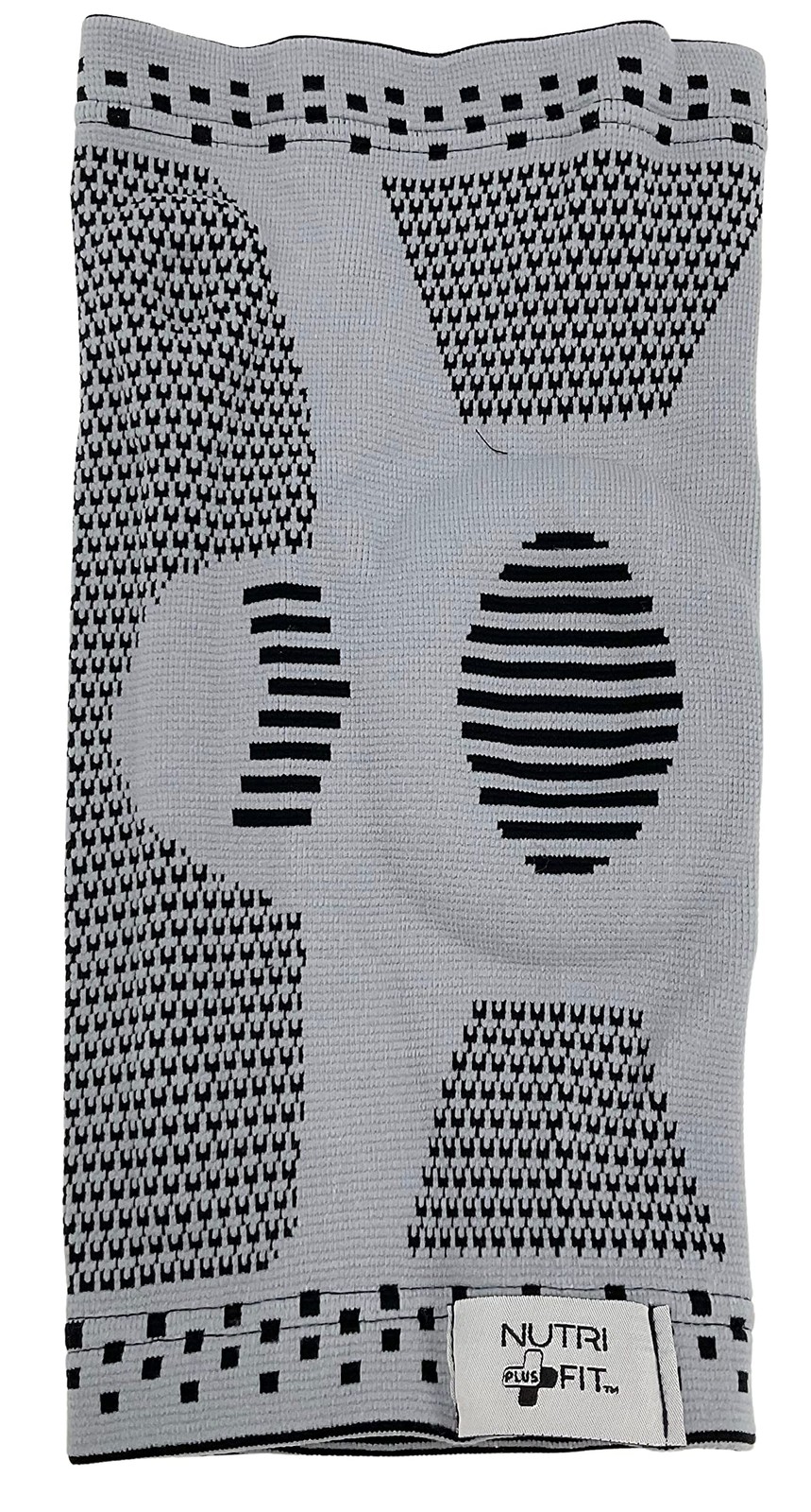 NUTRI PLUS FIT Knee N Compression Sleeve With Medical Grade Medium, Gray