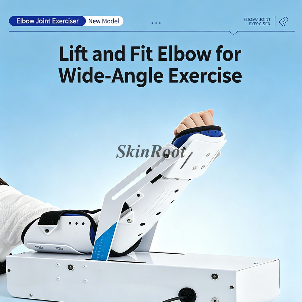 Adjustable Elbow Exerciser, 6-Speed CPM Machine for Post-Surgery Injury Recovery