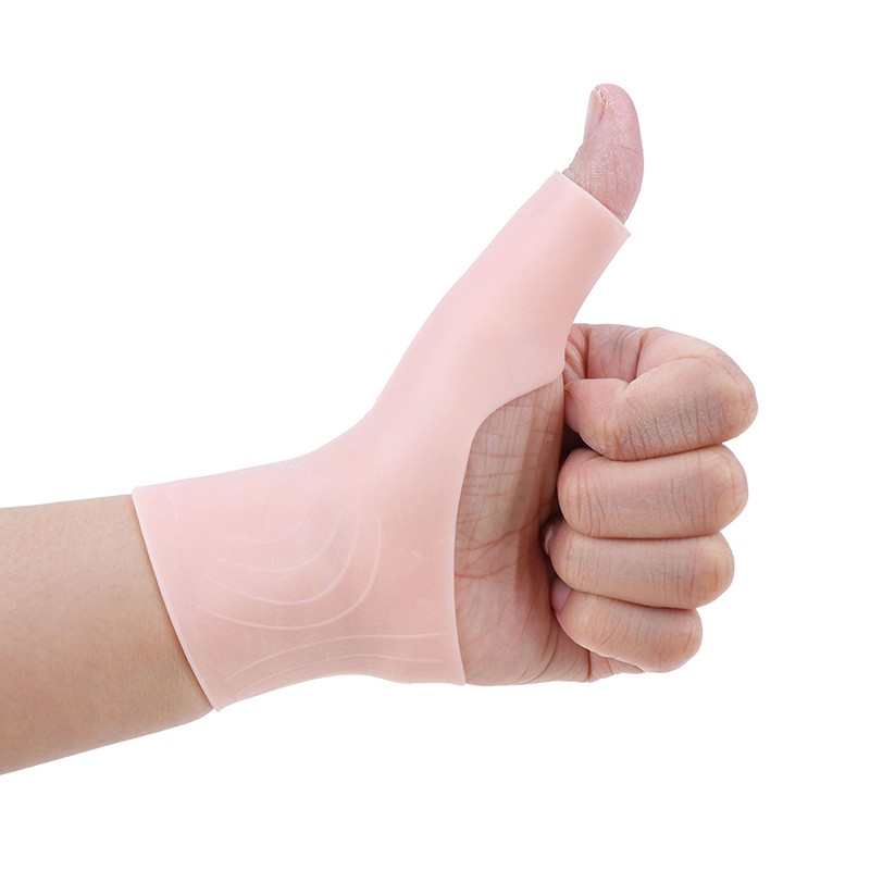 2PCS/1Pair Silicone Gel Wrist Thumb Support Gloves Arthritis Pressure Corre Jf