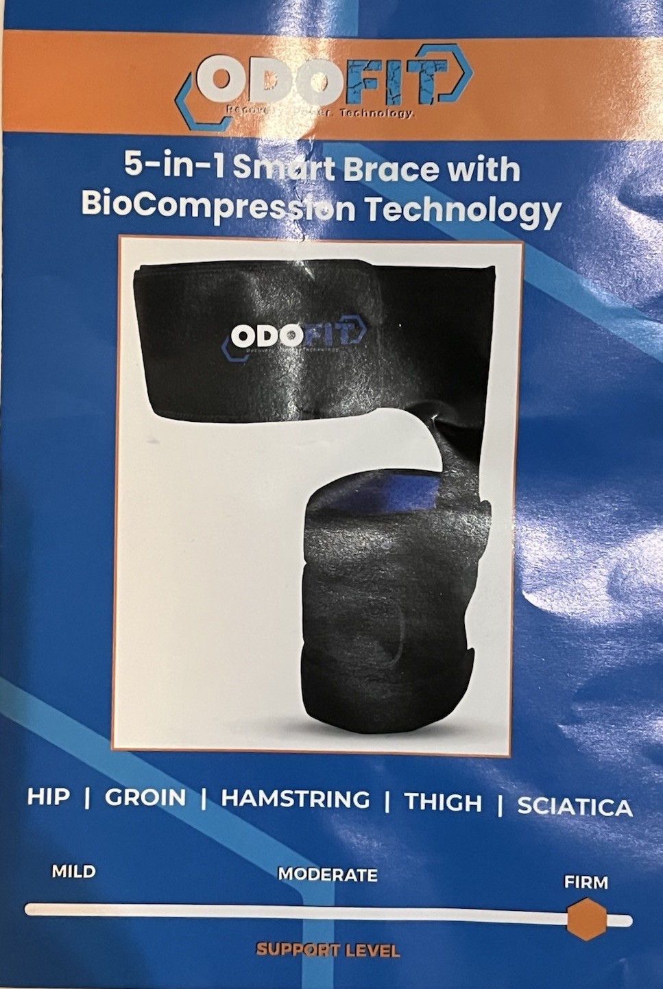 ODOFIT 5 In 1 Smart Brace Biocompression Technology Firm Plus Size L Leg NEW