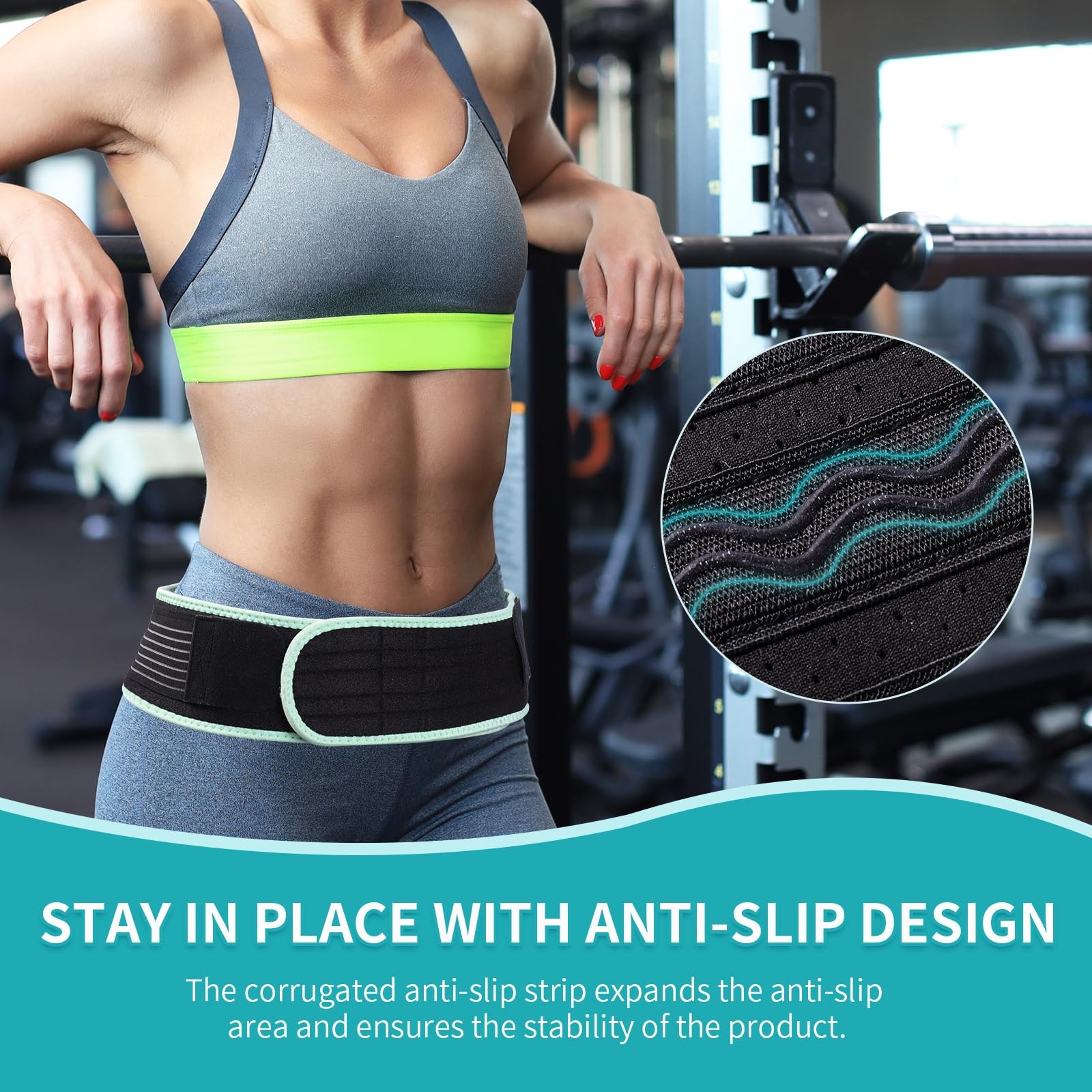 ENLUNTRA Sacroiliac Belt for SI Joints Pain Relief, Sciatic, Pelvic, Green