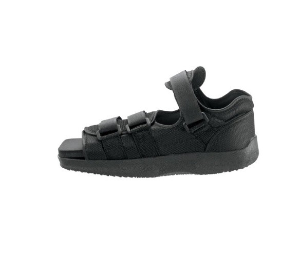 Breg Post-Op Foot Shoe Adult Medium Unisex Black Square Toe Adjustable New NIP