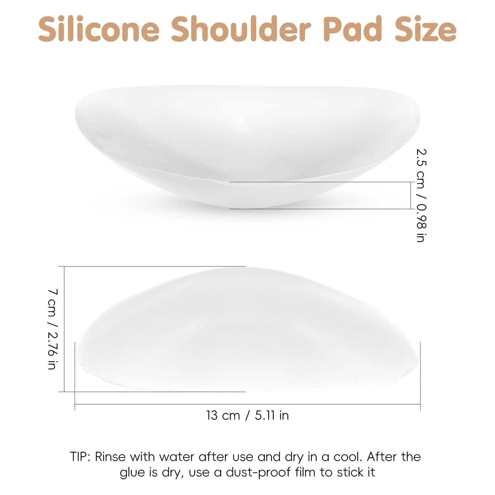 Shoulder Pads for Women, 2 Pair Silicone Shoulder Enhancer Push-up Pads for B…