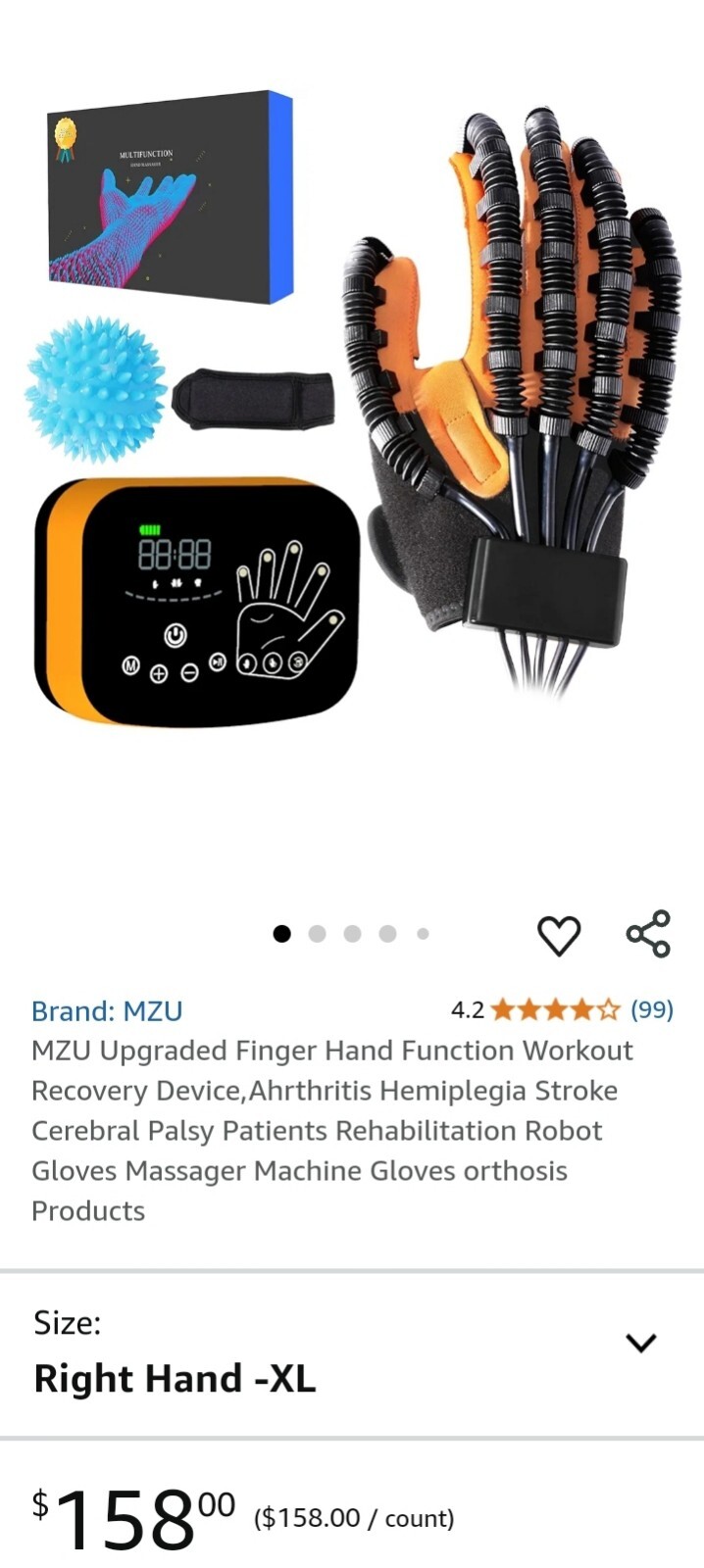 MZU Upgraded Finger Hand Function Workout Recovery Device,Ahrthritis Hemiplegia