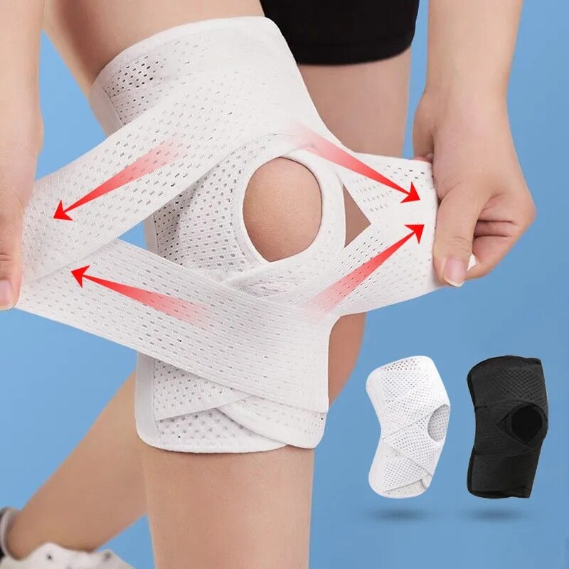 Sports Knee Pads with Side Stabilizers for Arthritis Joints Compression Sleeve