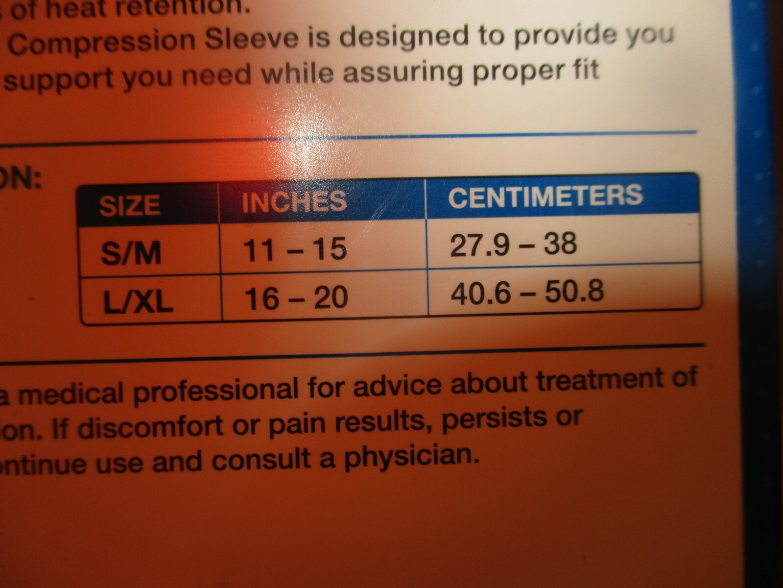 New in Pkg Walgreens Black Neoprene 1 Knee Compression Sleeve S/M (NO LATEX)