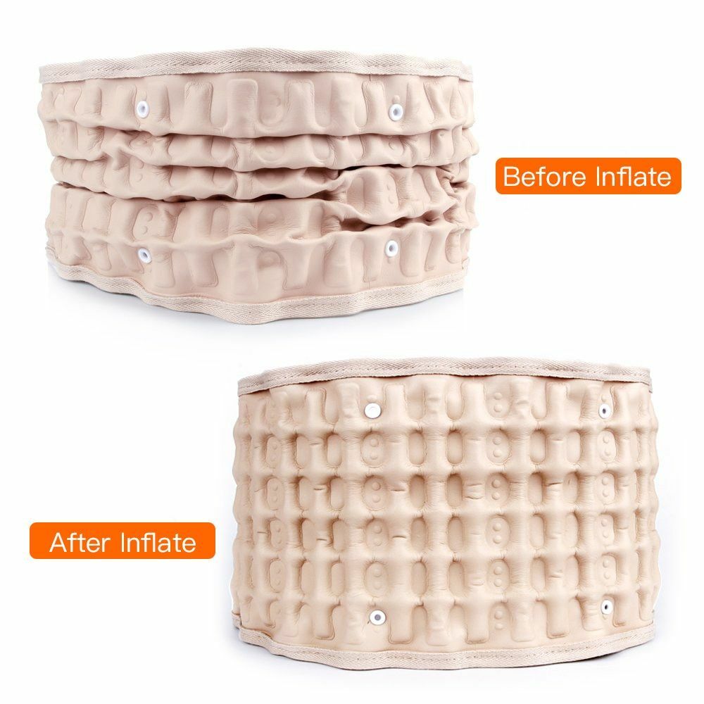 Lumbar Support Decompression Waist Air Traction Brace Spinal Back Relief Belt