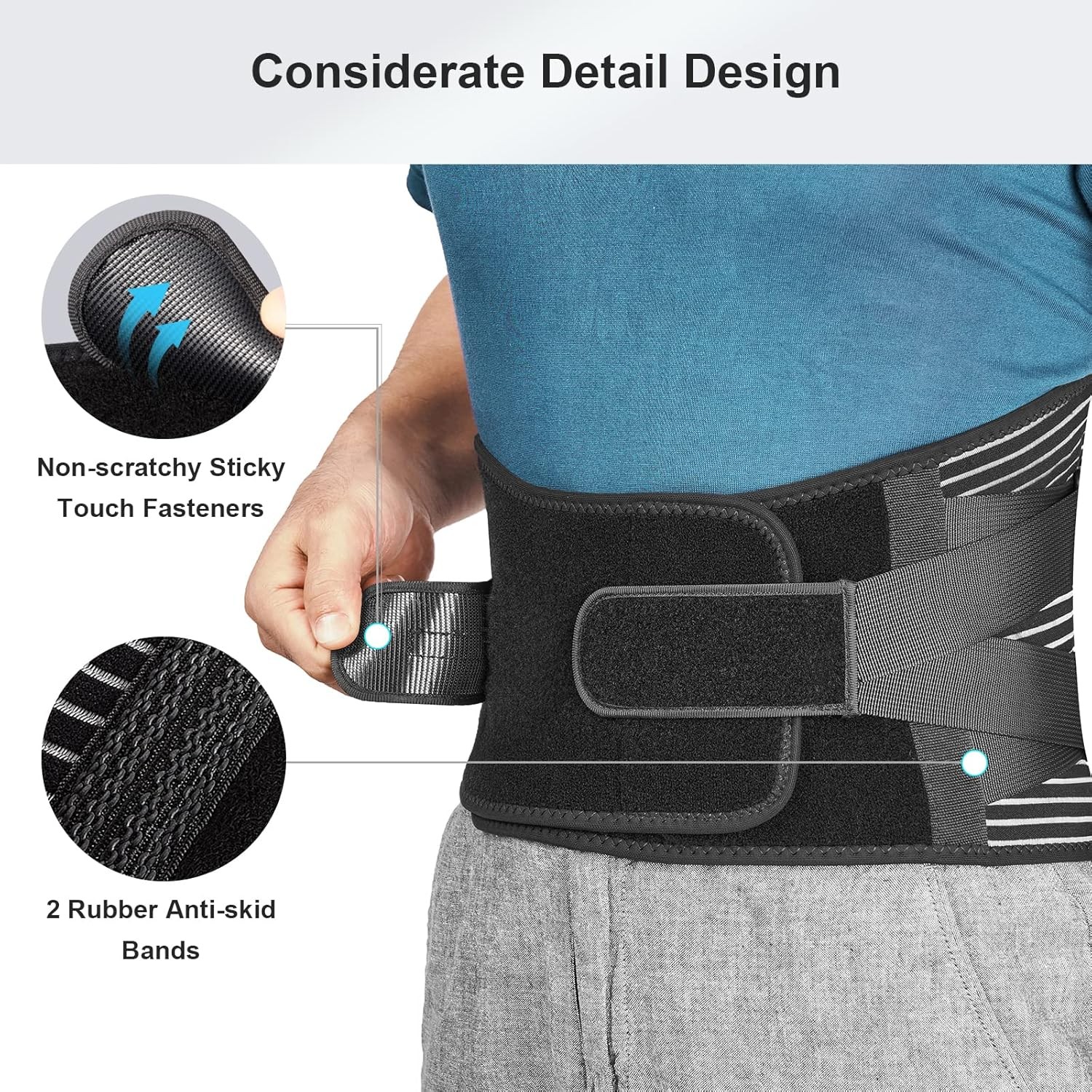 Adjustable Back Lumbar Support Belt Women Men Brace Spine Relaxed Decompression
