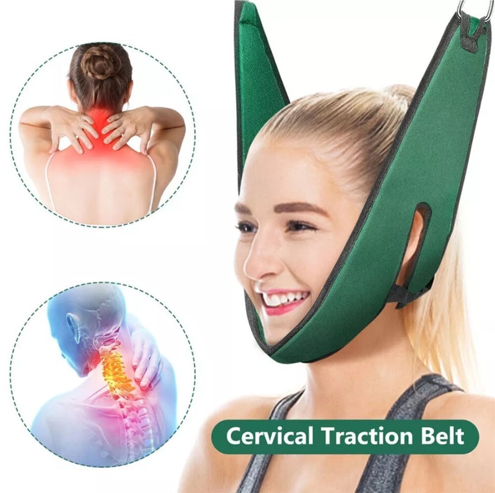 Hanging Neck Stretcher Cervical Traction Device Head Pain Relief Home Over Door