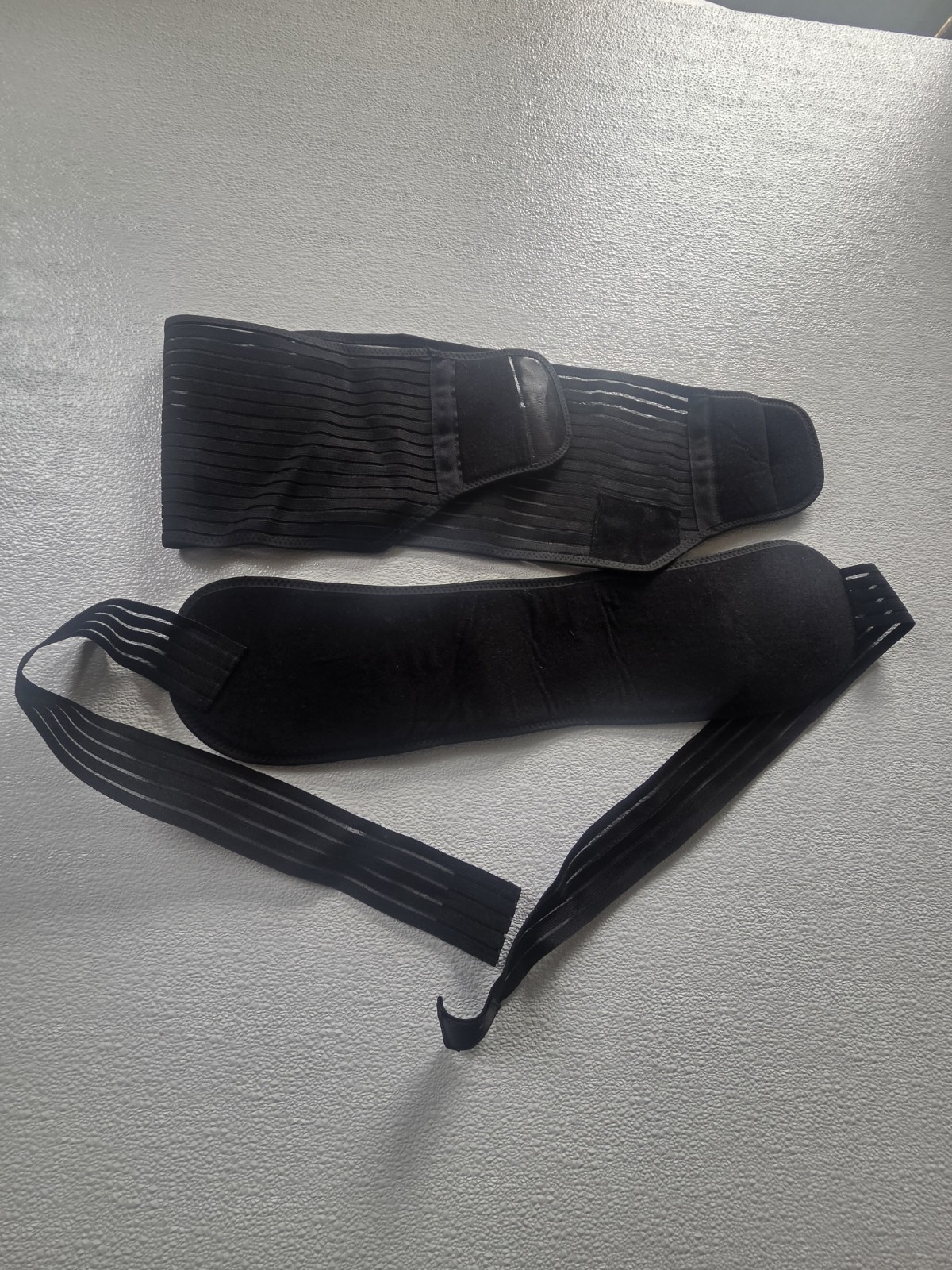 Black Adjustable compression belt for pregnant women XXL