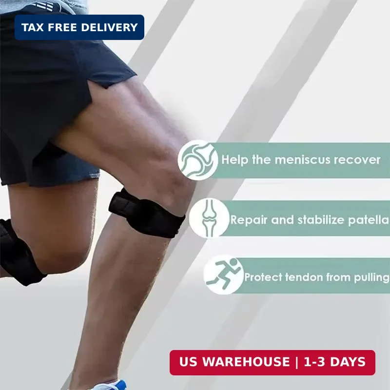 INOGIH 2 pcs Knee-Brace for Men Women Patella-Tendon-Knee-Support-Strap for Bask