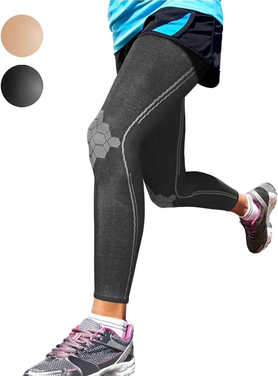 Durable Men’s Compression Sleeves – Relief from Shin Splints & Cramps – Large