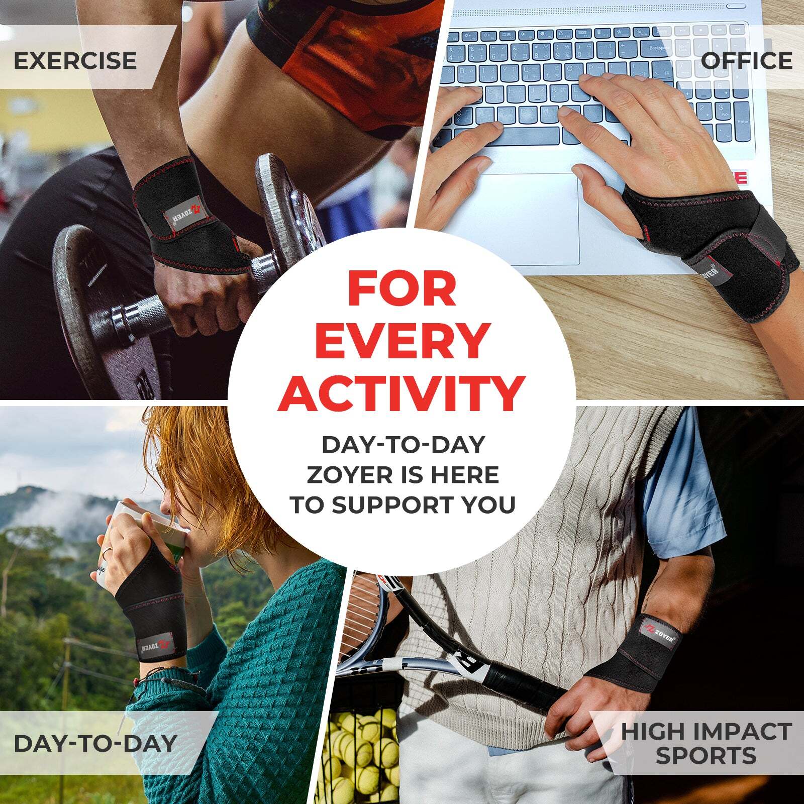 ZOYER Performance – Wrist Wrap – One Size Fits All