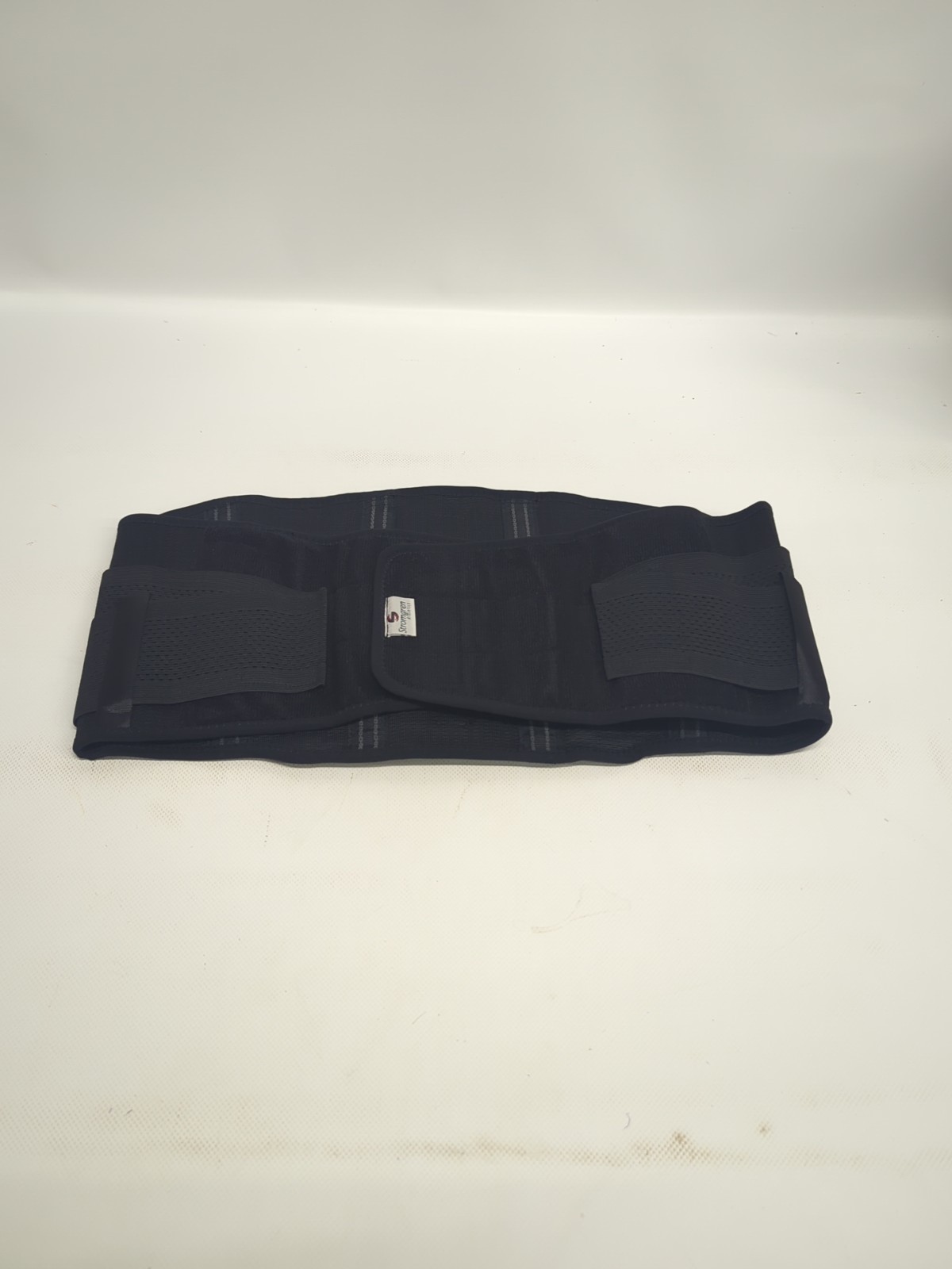 NWOT STROMGREN BLACK LARGE LUMBAR SUPPORT BACK BRACE