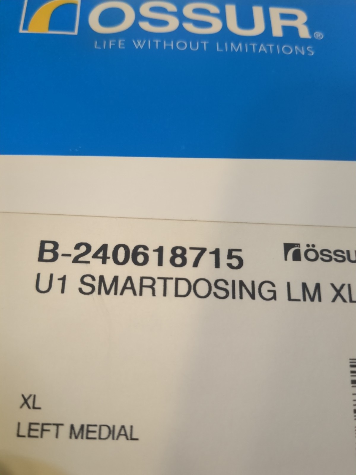 Ossur Unloader One with SmartDosing Size XL Left Medial B-240618715