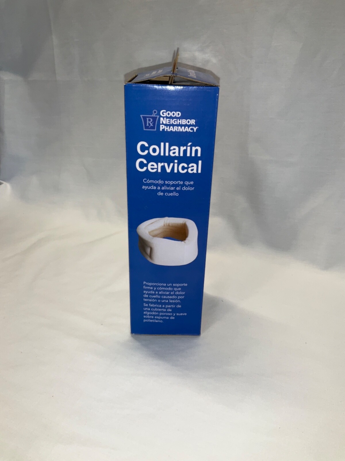 Cervical collar neck support brace, Soft porous cotton cover over poly-foam
