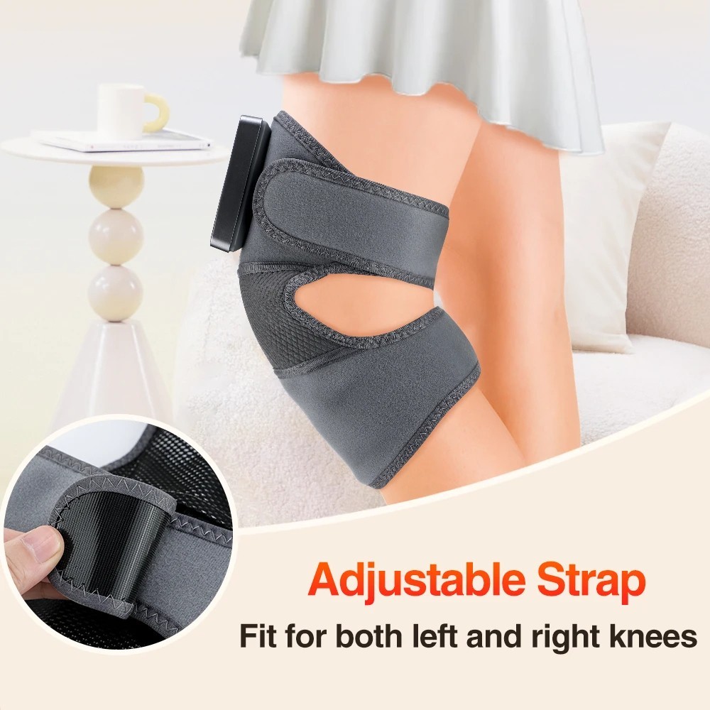 Masajeador de Rodilla Eléctrico Inalámbrico Calor Infrarrojo Vibración Artritis