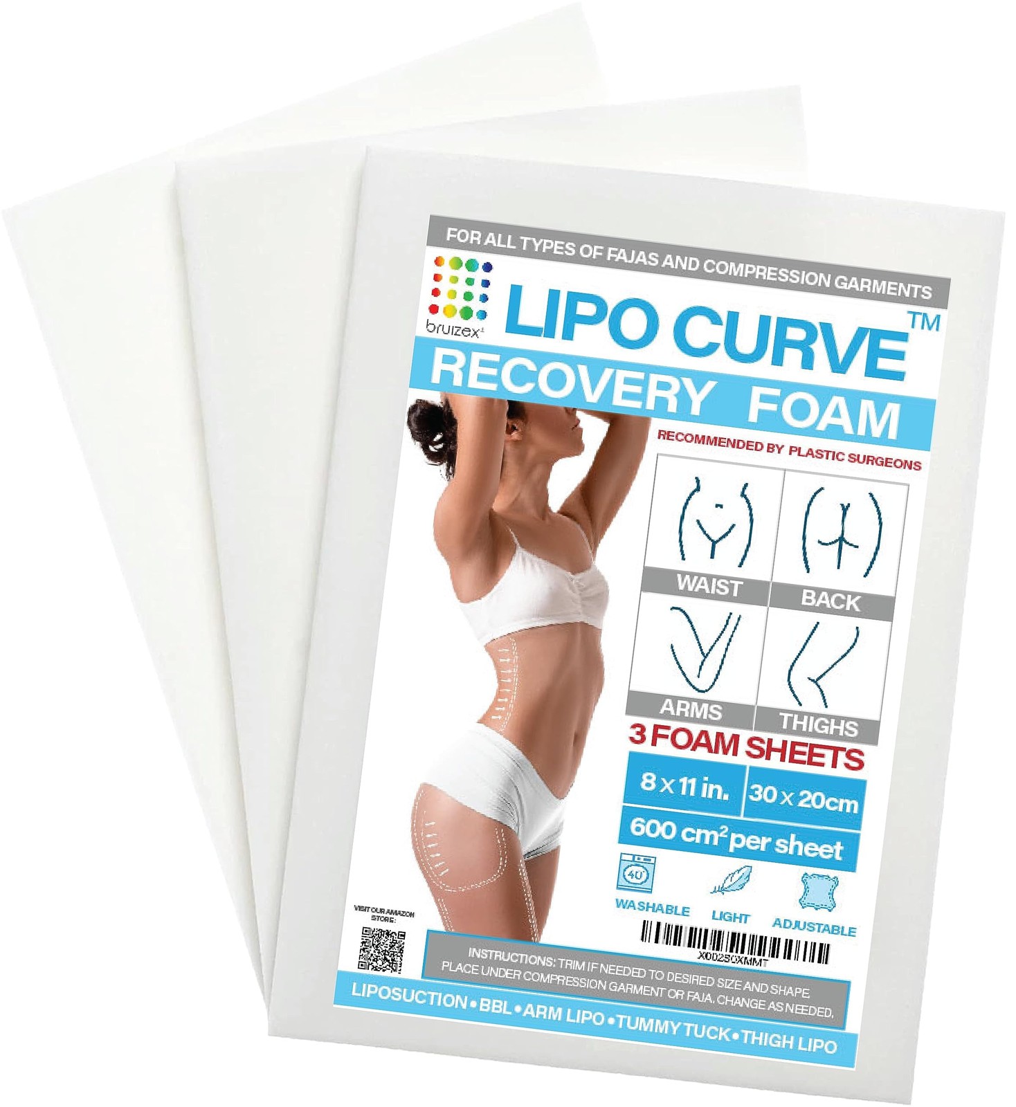 Lipo Foam Post Surgery Pads, Liposuction Recovery Foam Boards, Compatable wit…