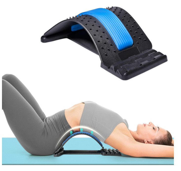MINOLL Back Stretcher for Lower Back Pain Relief, Multiple Level Adjustable