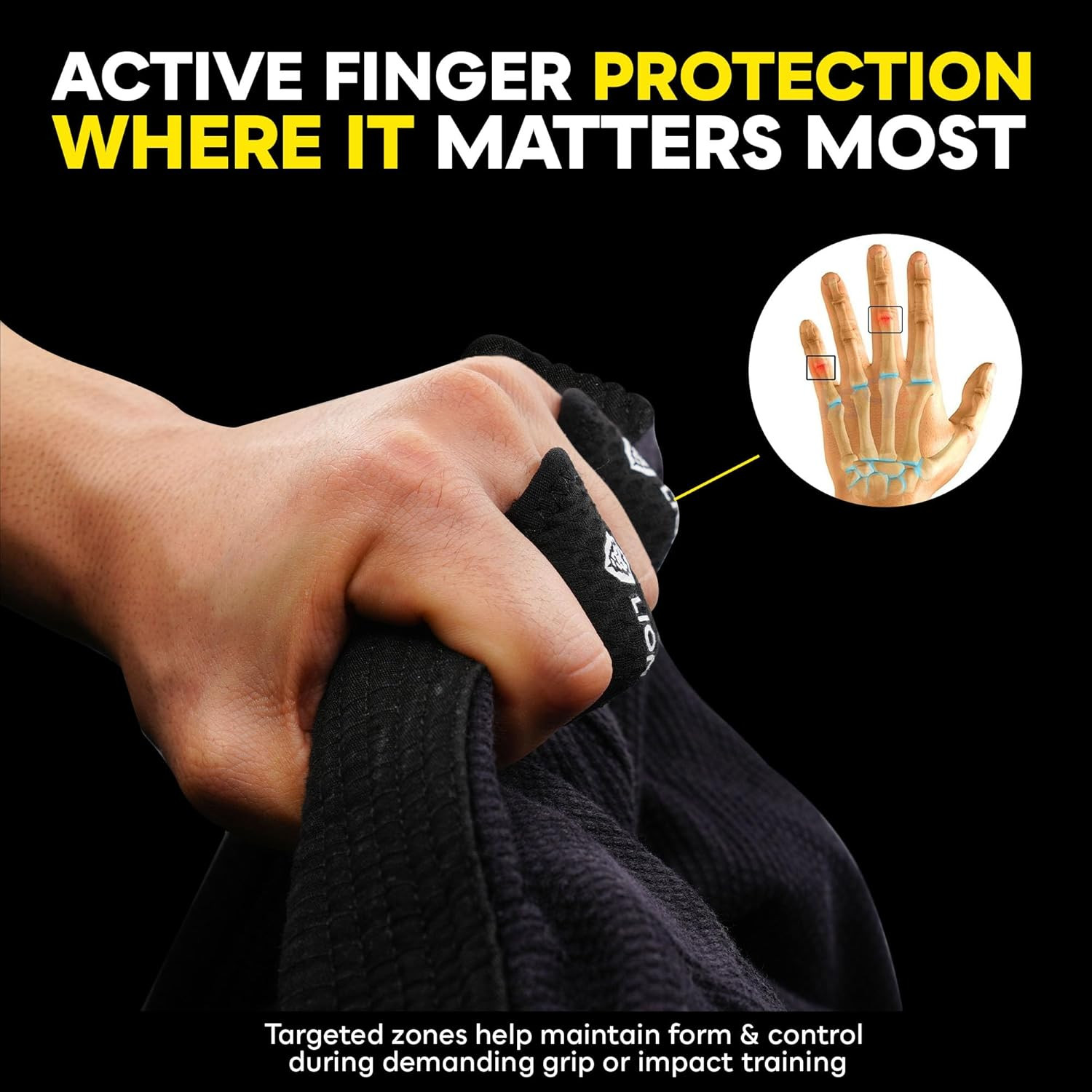 Single Flow Finger Sleeve V3 Pair — Joint Support & Compression for Activity, BJ
