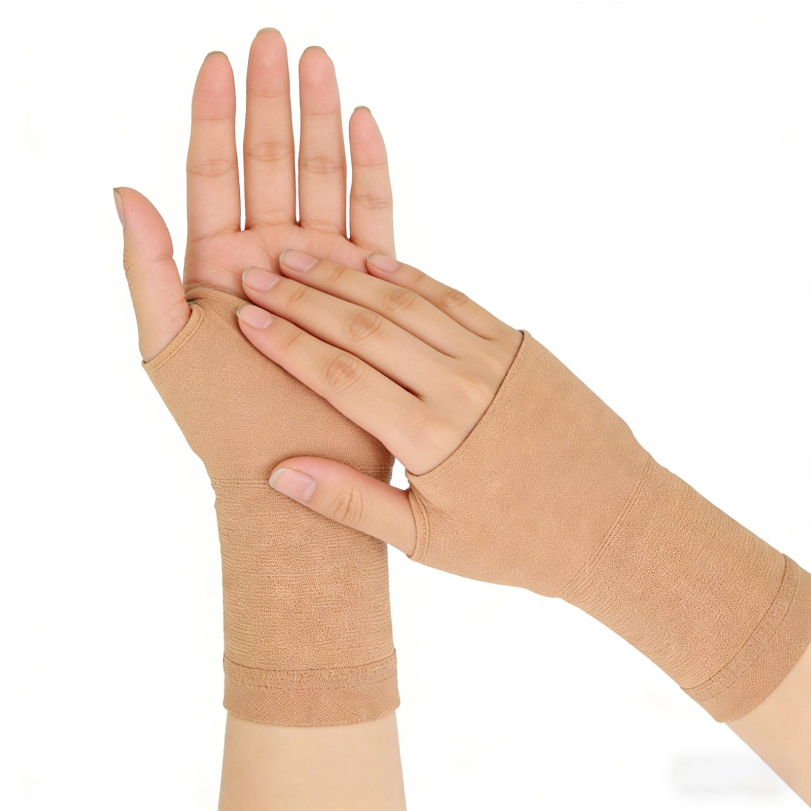 Men Compression Wrist Sleeve with Thumb Hole Elastic Wrist & Palm for Carpal …