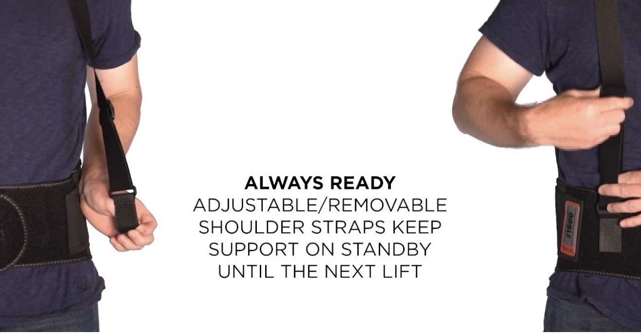 Medium Back Support Brace 9″ High Support Ergodyne ProFlex 1650 “New”
