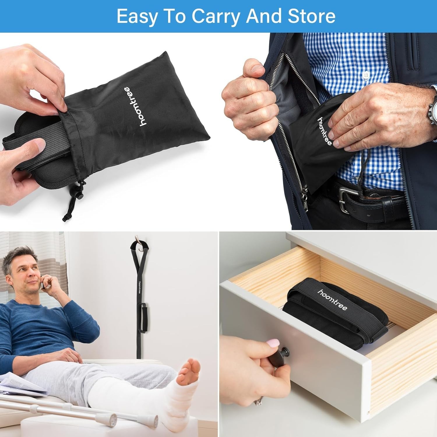 Rigide 43-Inch Leg Lifter Strap with Padded Handles – Essential for Recovery