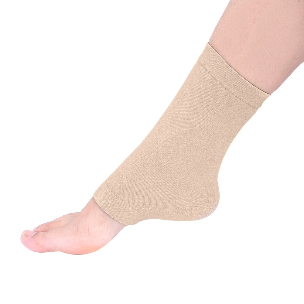 Soft Elastic Ankle Protection Sleeve Silicone Protective Pad Breathable