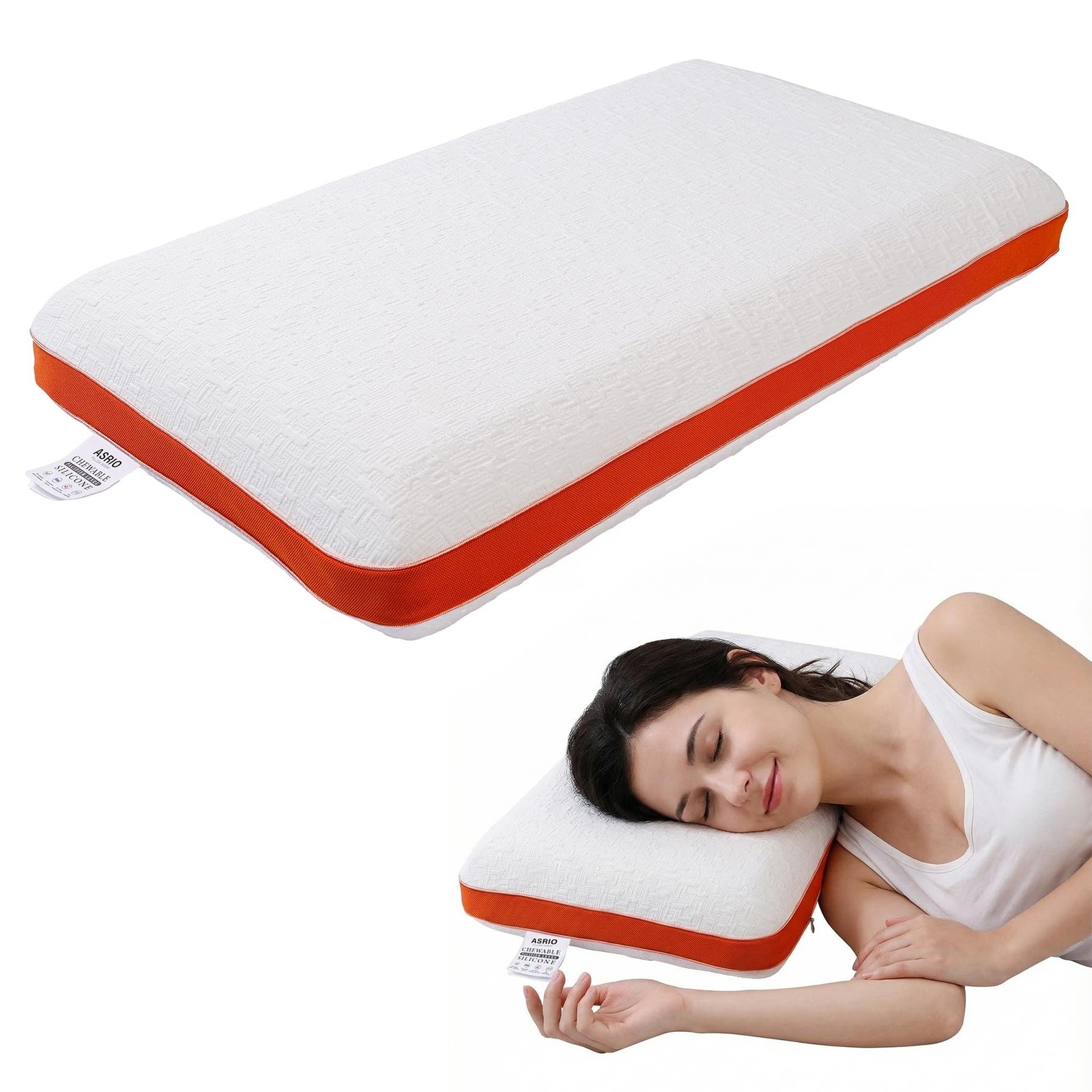 4D Silicone Grid Pillow: Cooling TPE Ergonomic Cervical Support for Neck Pres…