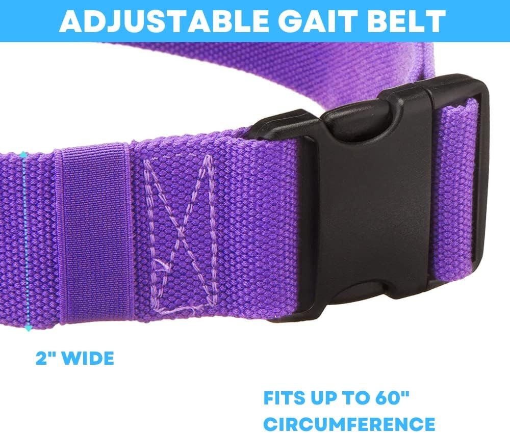 Patient Transfer & Walking Assist Gait Belt w/ Quick Release Buckle