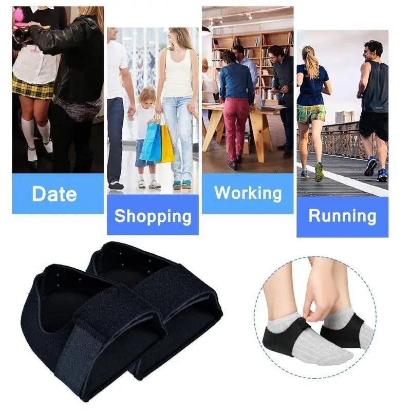 Plantar Fasciitis Relief Heel Cups for Foot Pain Relief Elastic Gel Pads USA