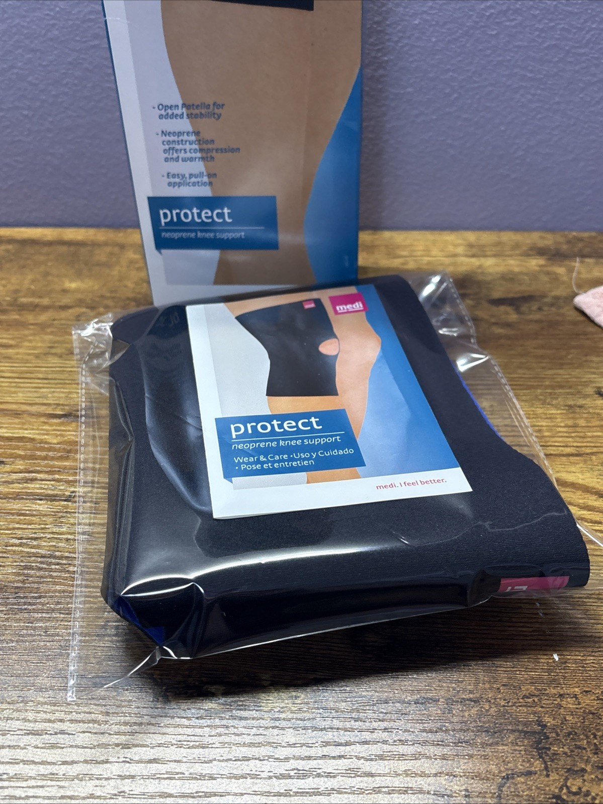 Medi Protect Neoprene Knee Support Sleeve XXXL Black 67157
