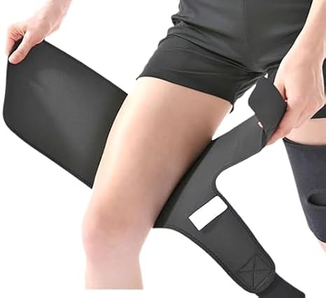 YIKANGHENG Adjustable Thigh Brace – X-Large Recovery Support Strap for Sports